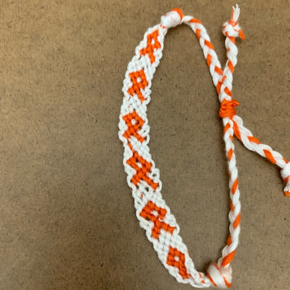 Ribbon awareness friendship bracelet choose color